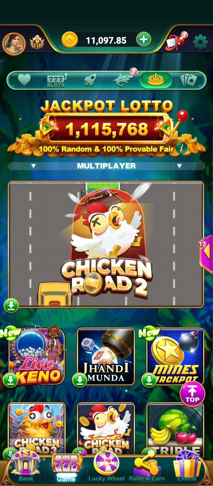 Popular Picks inside Yono Arcade